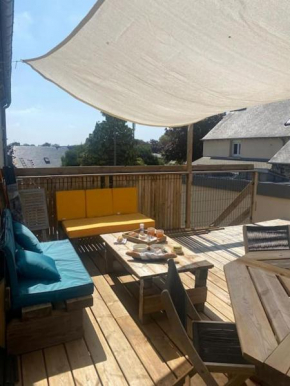 Maison de ville - terrasse sud, a 10 min des plages